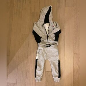EUC boys sweatpants and hooded sweatshirt set